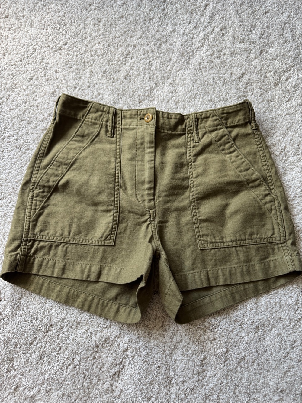 J. Crew Olive Utility Cargo Shorts